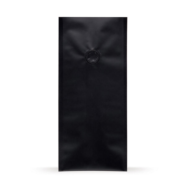 Bolsa de café negra — vista principal directa del fabricante Elke Plastic