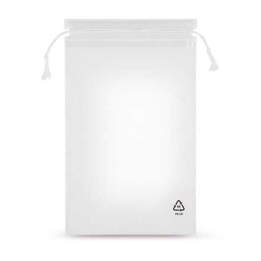 Bolsa con cordón LDPE 50 µm — vista principal directa del fabricante Elke Plastic