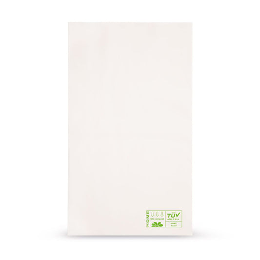 Bolsa plana biodegradable PLA 50 µm — vista principal directa del fabricante Elke Plastic