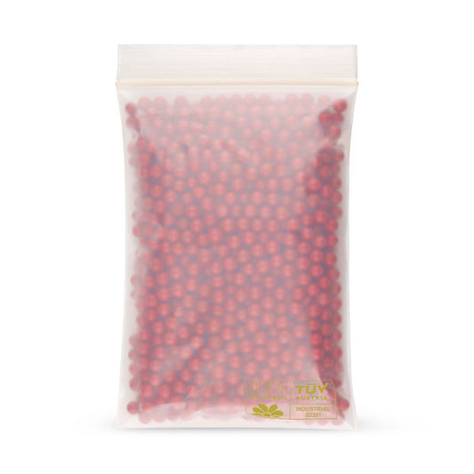 Bolsa zip biodegradable sin franja de rotulación PLA 50 µm — vista principal directa del fabricante Elke Plastic