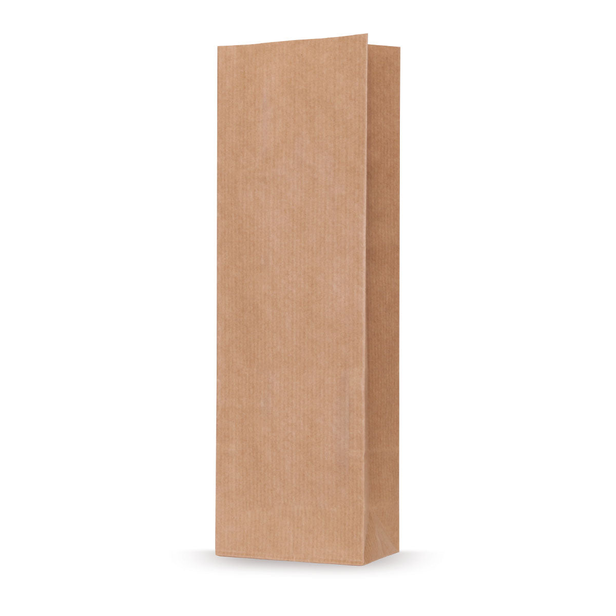 Bolsa de fondo cuadrado kraft natural — vista principal directa del fabricante Elke Plastic