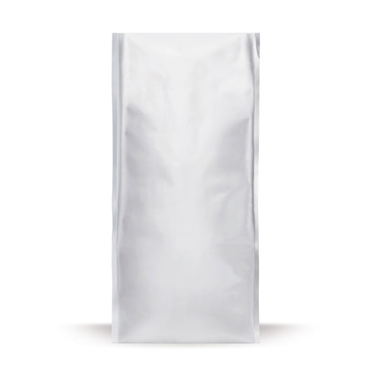 Bolsa de café con sellado en K plateada — vista principal directa del fabricante Elke Plastic