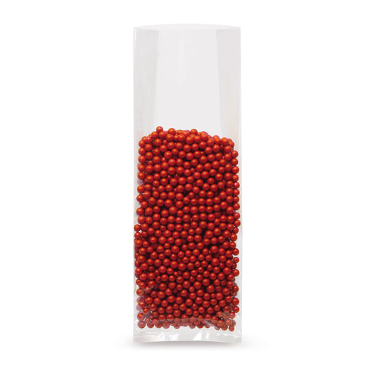 Bolsa con fuelle lateral con costura sellada 30 µm — vista detallada del material y de la calidad de fabricación