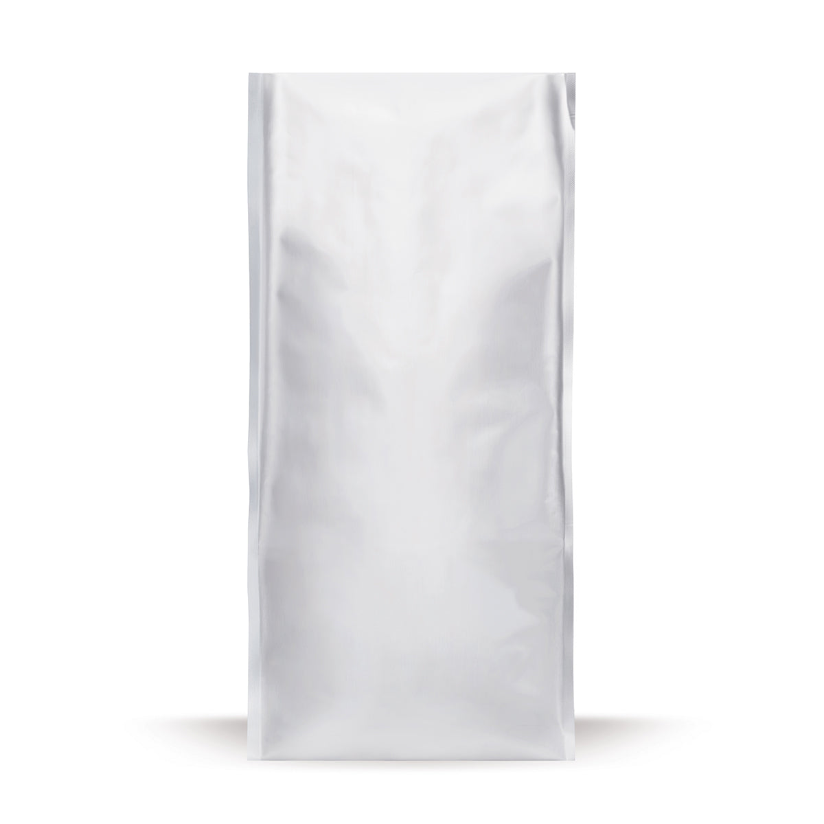 Bolsa de café con sellado en K plateada — vista principal directa del fabricante Elke Plastic
