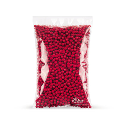 Bolsa plana rLDPE con contenido reciclado 50 µm — vista detallada en una aplicación de embalaje típica con ejemplo de contenido