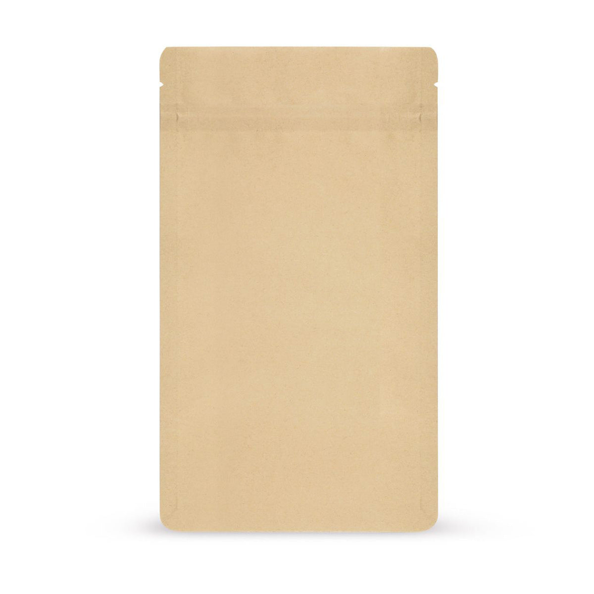 Doypack papel kraft de materiales biodegradables — vista principal de la bolsa con estética de papel kraft del fabricante Elke Plastic