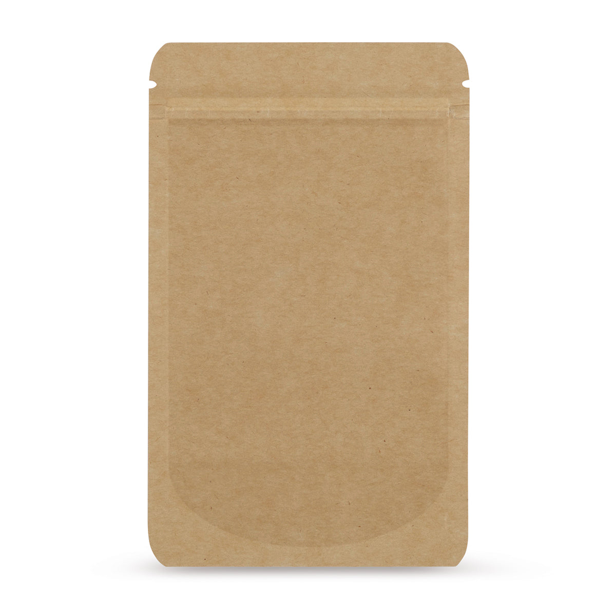 Doypack papel kraft — vista principal de la bolsa con estética de papel kraft del fabricante Elke Plastic