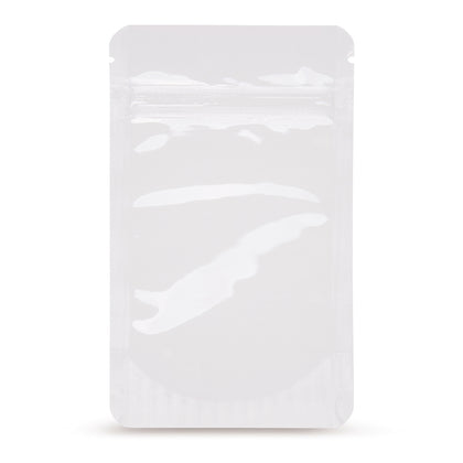 Doypack blanco — vista principal directa del fabricante Elke Plastic